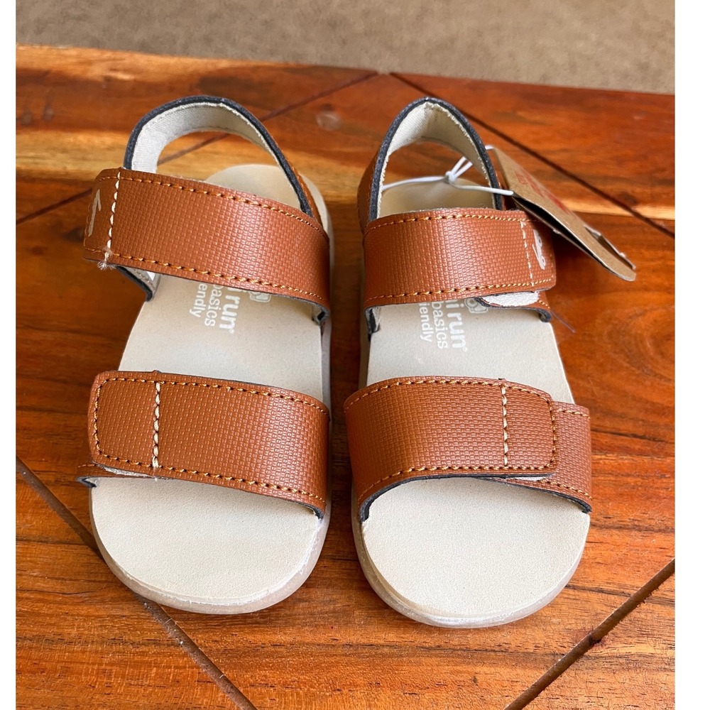 See Kai Run Basics Kids Brown Water Friendly Sandals Size 6 Hook Loop